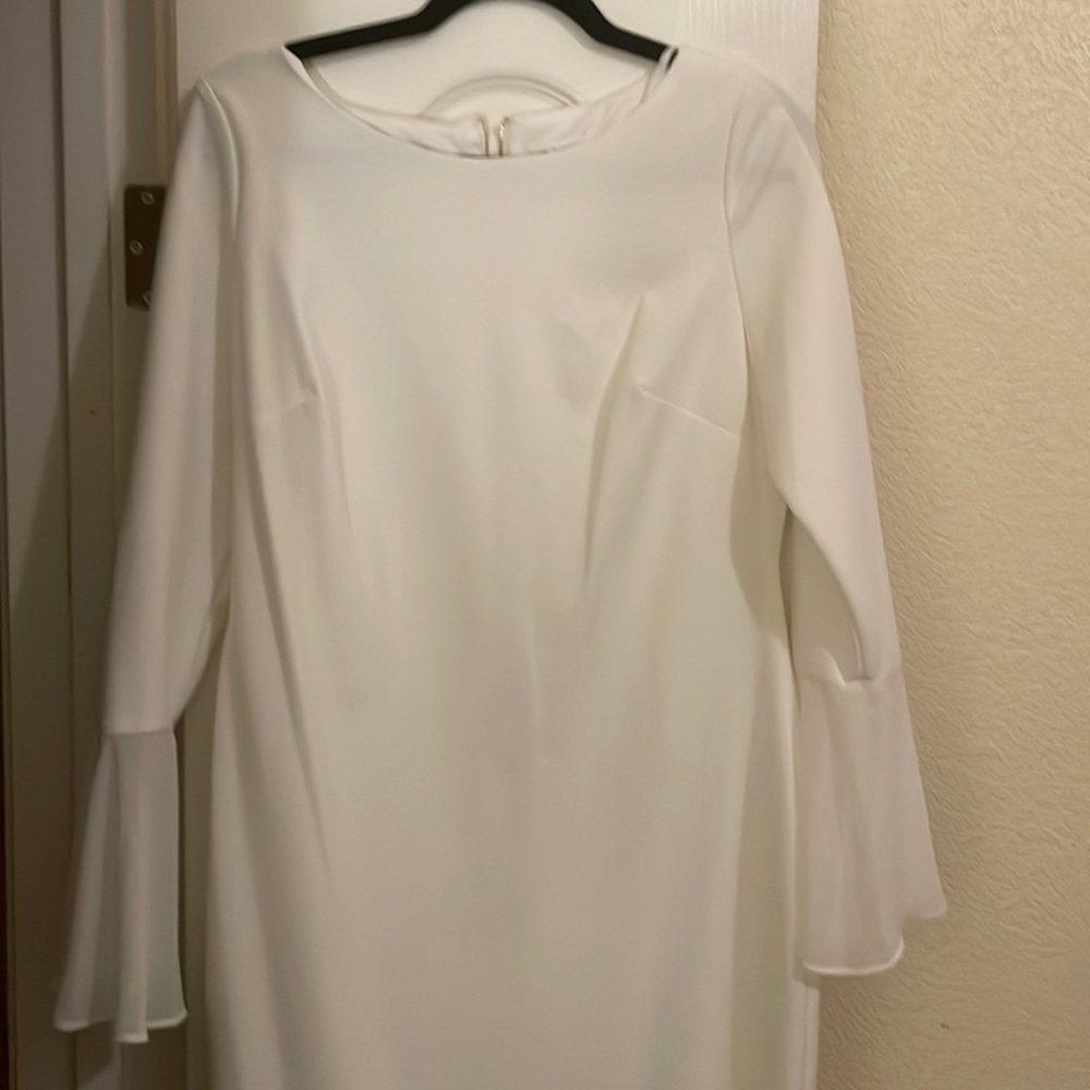 Like new white calvin klein dress size 12